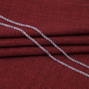 Minimal Silver Anklet with Purple Moti – Elegant and Simple Design.