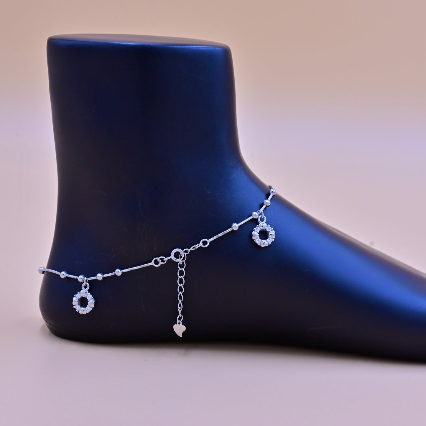 Evil Eye Charm Silver Payal