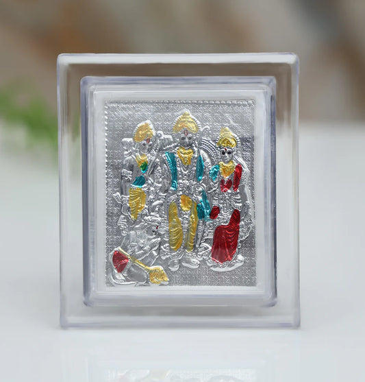 Shri Ram Darbar Silver Frame