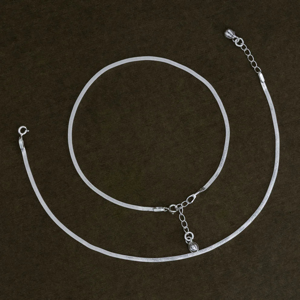 Stylish Silver Chain Payal For Girls