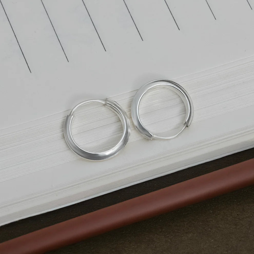 Classic Silver Small Hoop Earrings