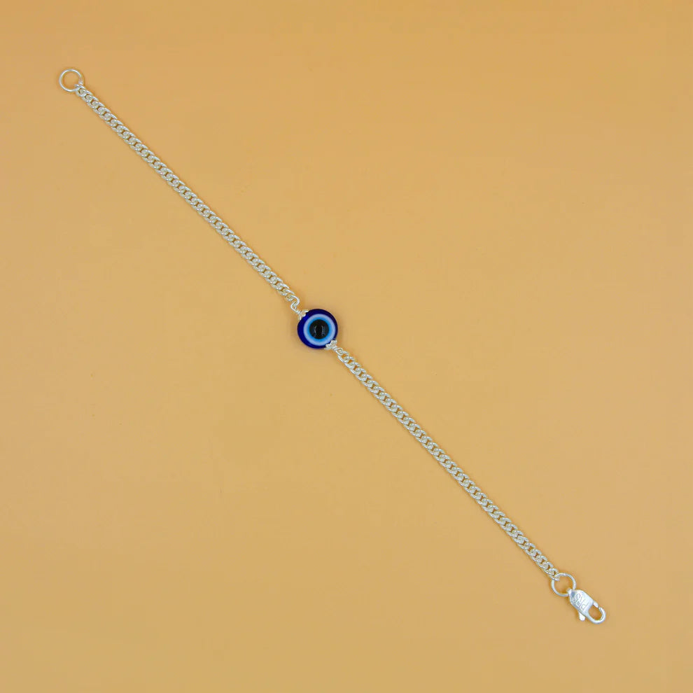 Stylish Evil Eye Silver Bracelet for Everyday Protection