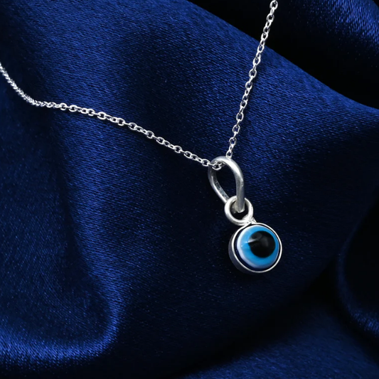 Silver Evil Eye Different Colors Pendant Necklace for Protection