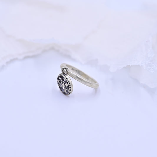 Silver Tree of Life Dangle Ring