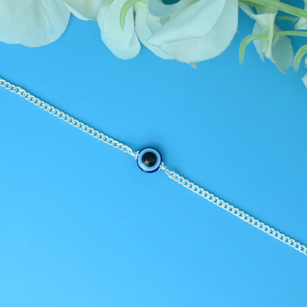 Stylish Evil Eye Silver Bracelet for Everyday Protection