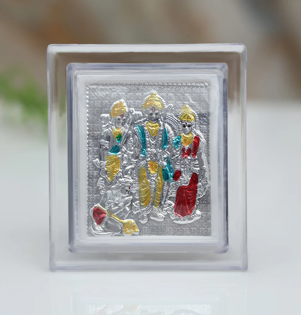 Shri Ram Darbar Silver Frame