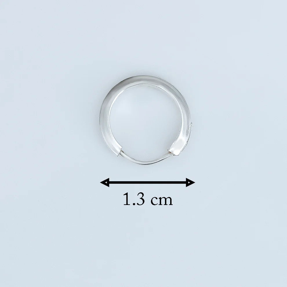 Classic Silver Small Hoop Earrings