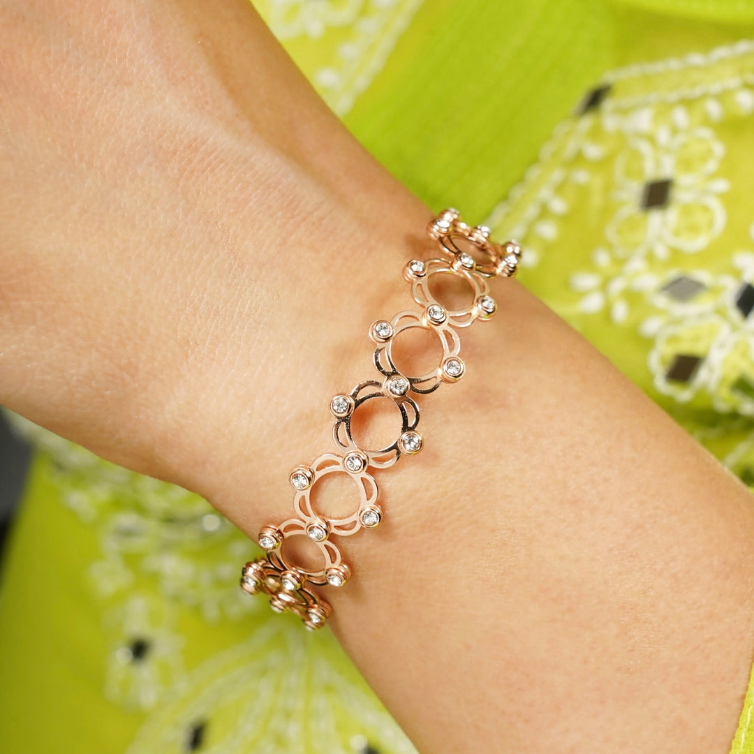 Rose gold supple bracelet (magic band)