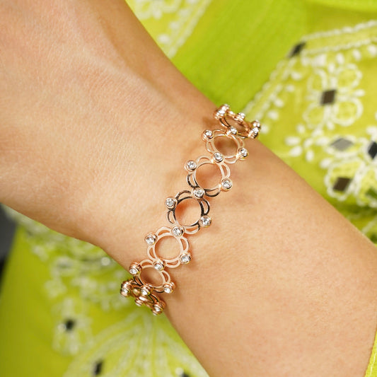 Rose gold supple bracelet (magic band)