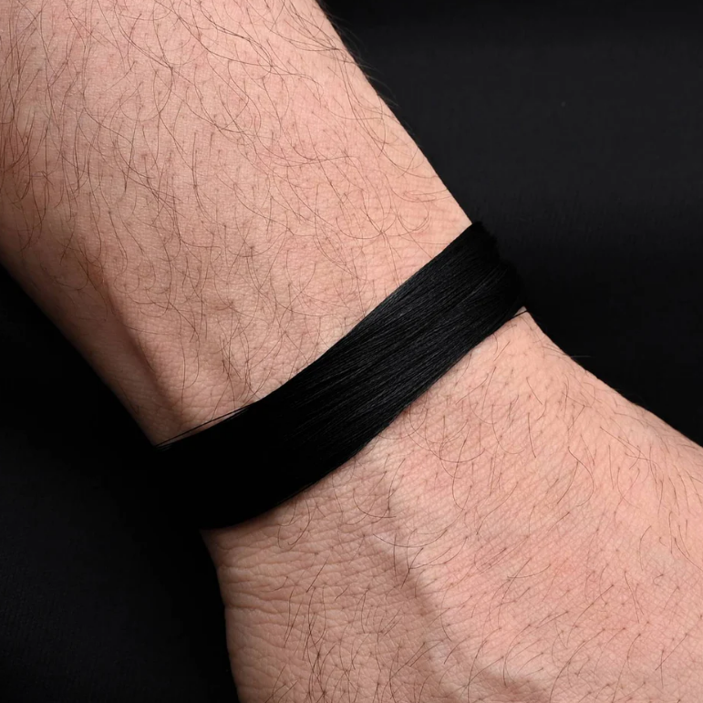 Silver Exclusive Black Moli Bracelet for Men